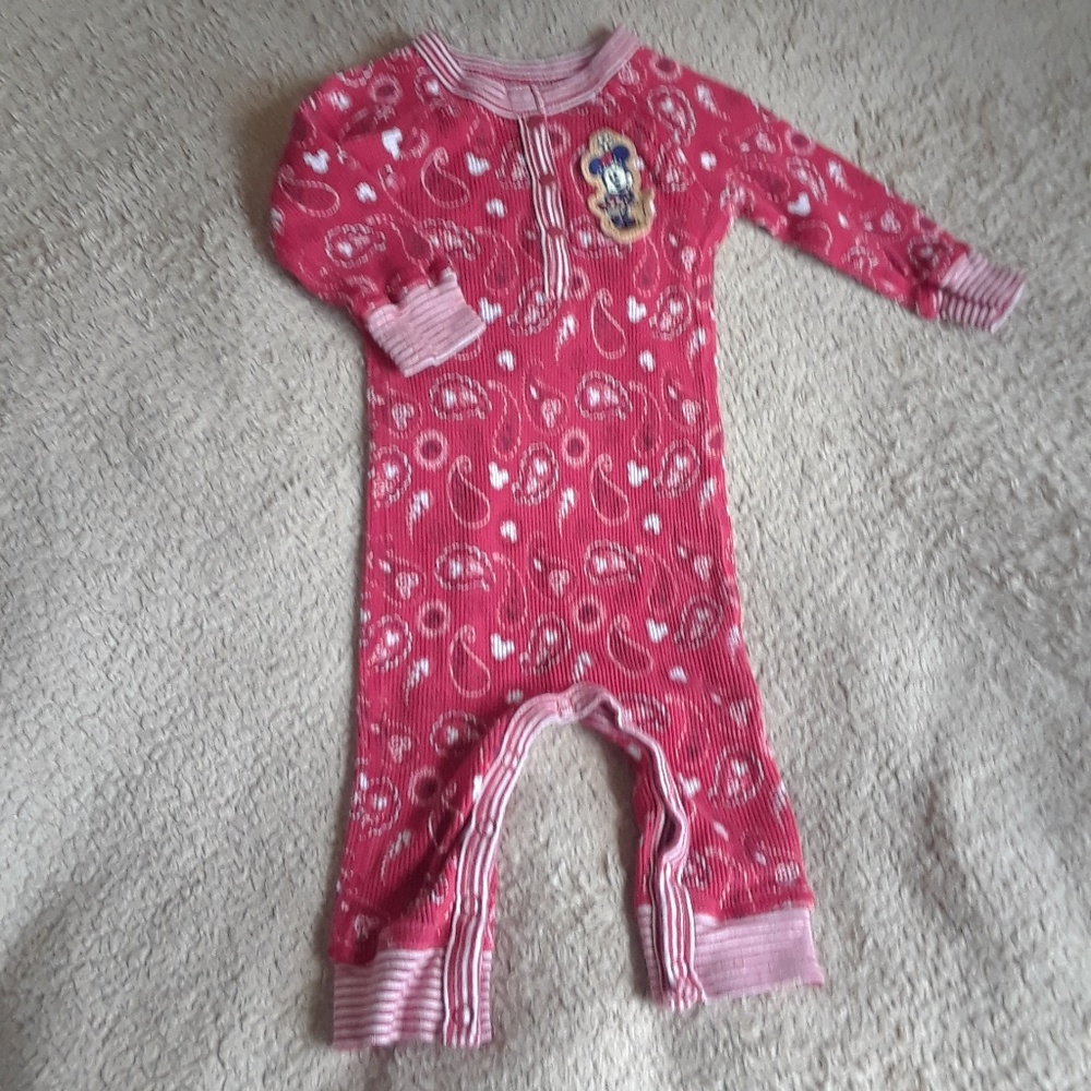 Disney Parks Waffle Knit/Long Johns PJs Unisex 6M